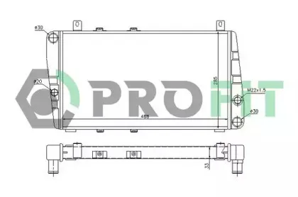 PR 9505A1 PROFIT Радиатор, охлаждение двигателя PR 9505A1 PROFIT Радиатор, охлаждение двигателя